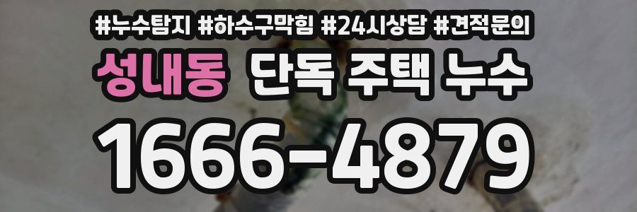 성내동 단독 주택 누수