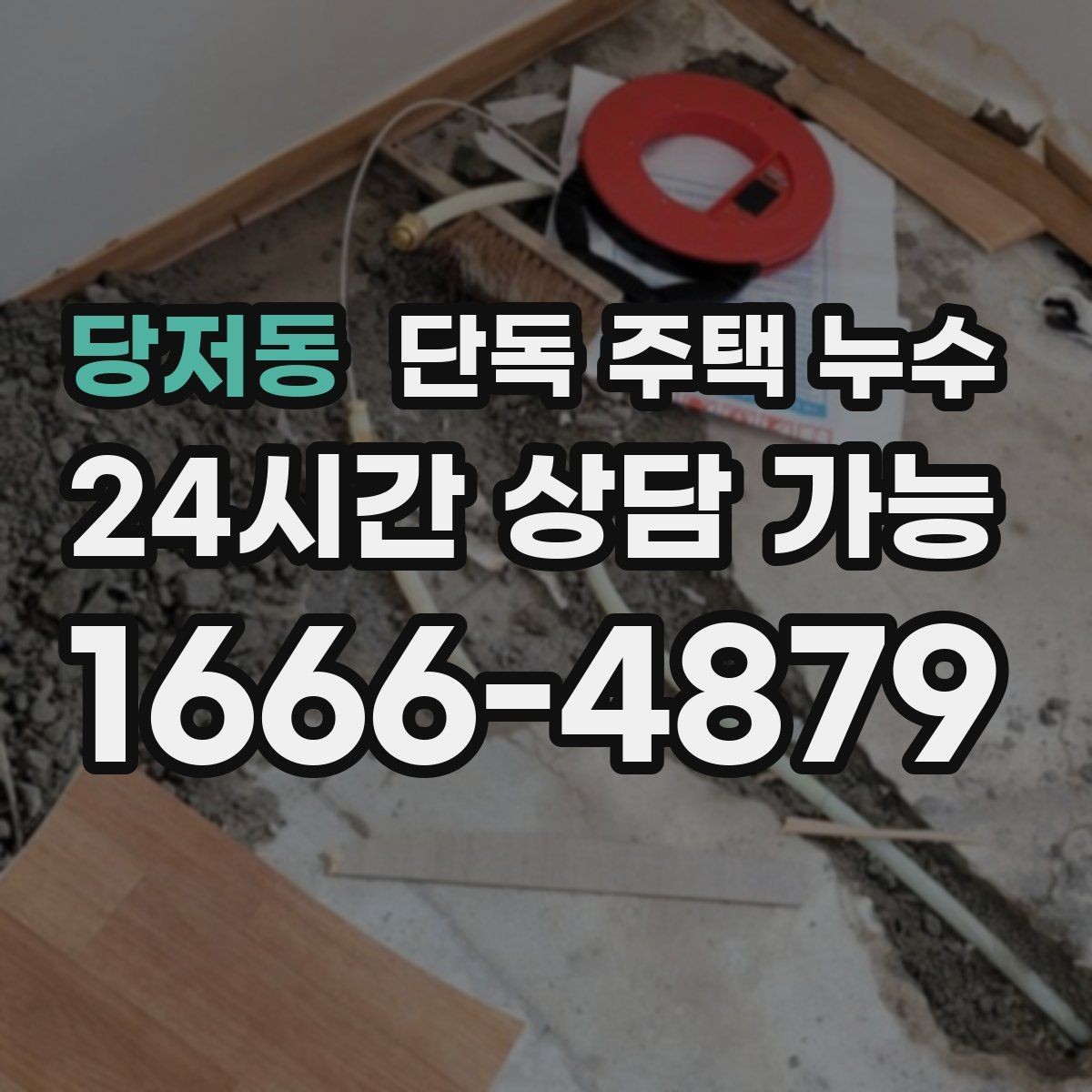 당저동 단독 주택 누수 지하가 없는 집에서도 역류성 습기가 생기는 이유
