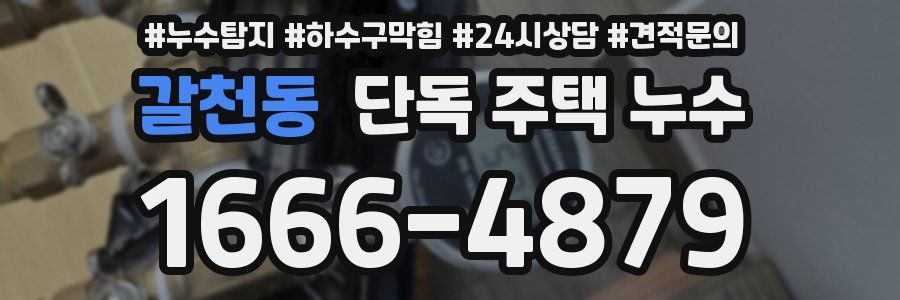 갈천동 단독 주택 누수