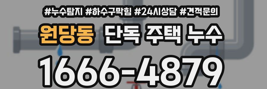 원당동 단독 주택 누수