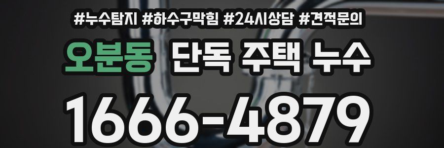 오분동 단독 주택 누수