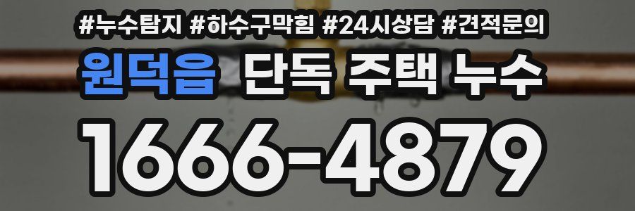 원덕읍 단독 주택 누수