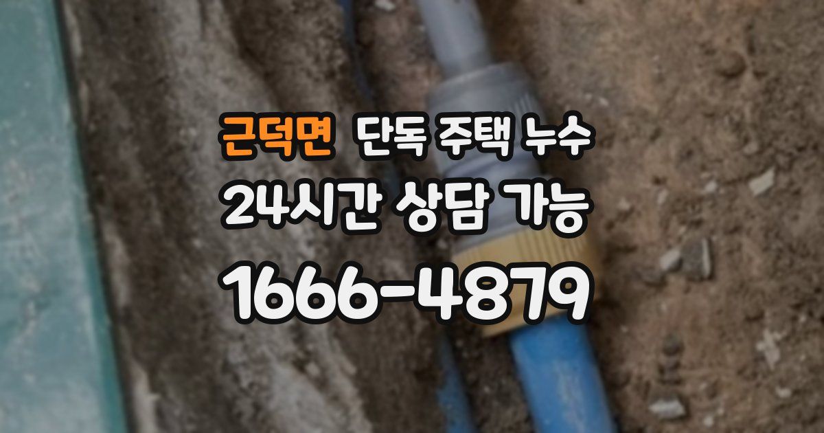 근덕면 단독 주택 누수