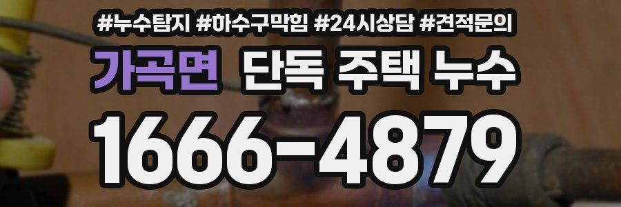 가곡면 단독 주택 누수