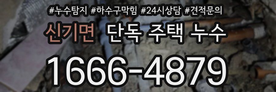 신기면 단독 주택 누수