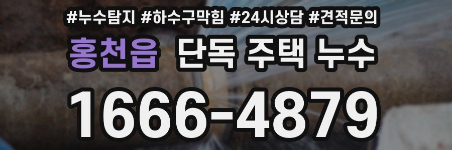 홍천읍 단독 주택 누수