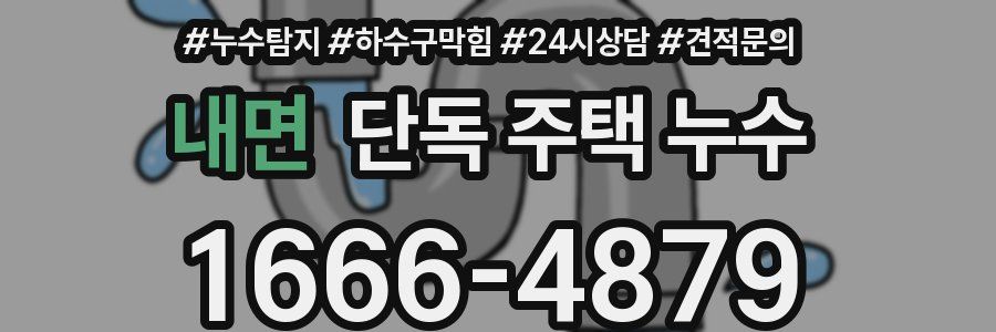 내면 단독 주택 누수