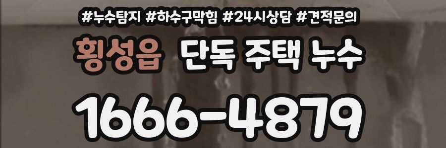 횡성읍 단독 주택 누수