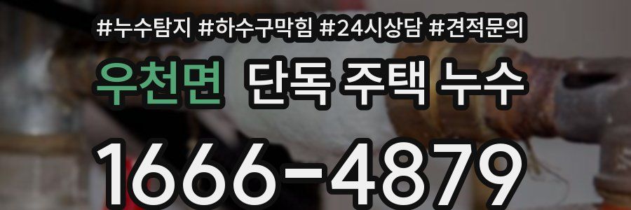 우천면 단독 주택 누수