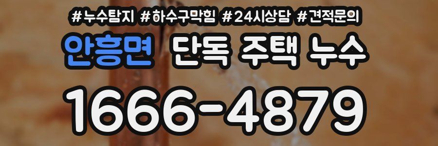 안흥면 단독 주택 누수