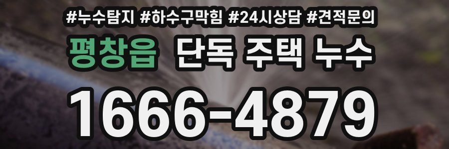 평창읍 단독 주택 누수