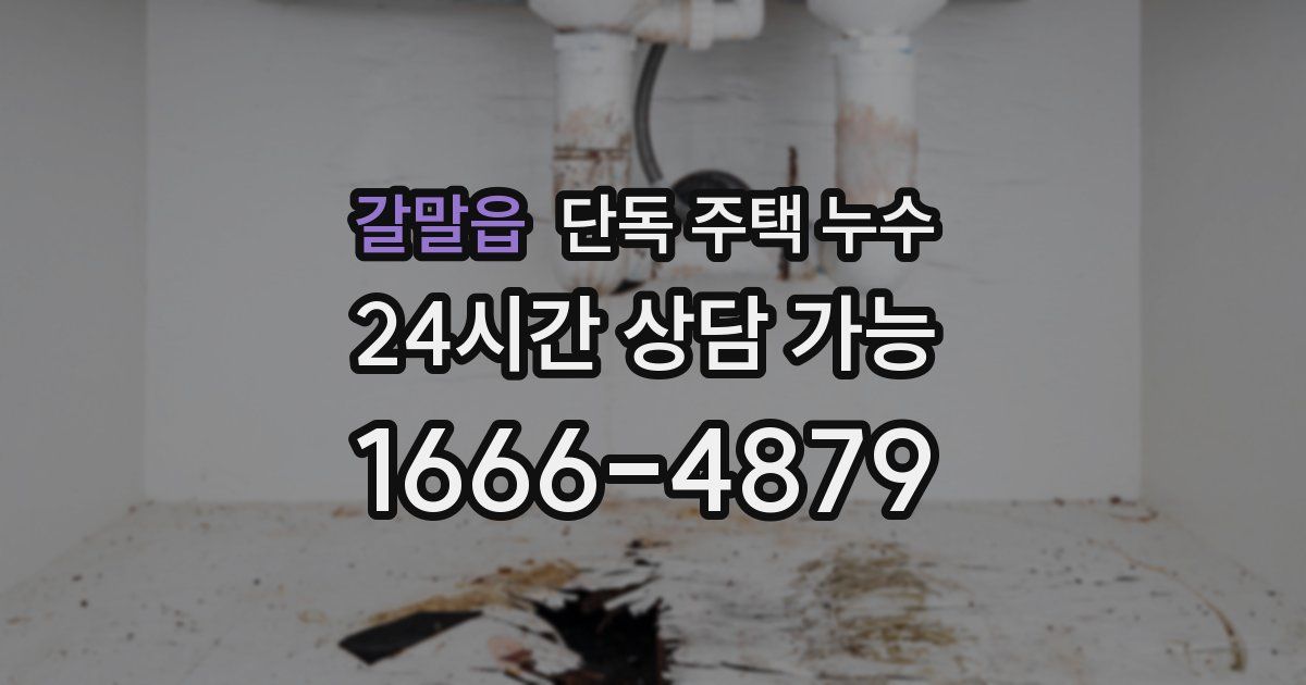 갈말읍 단독 주택 누수