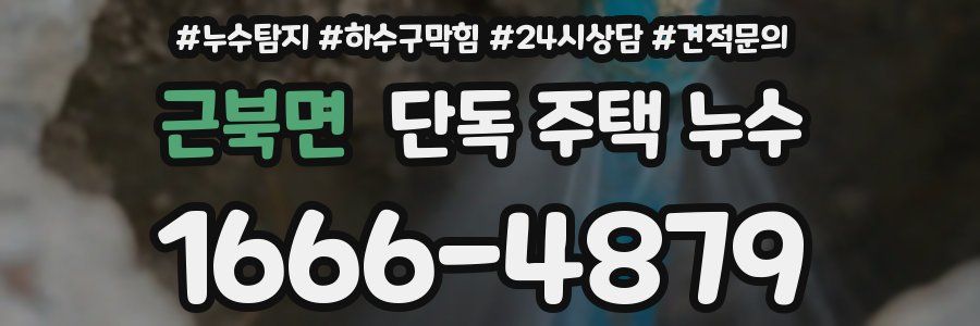 근북면 단독 주택 누수