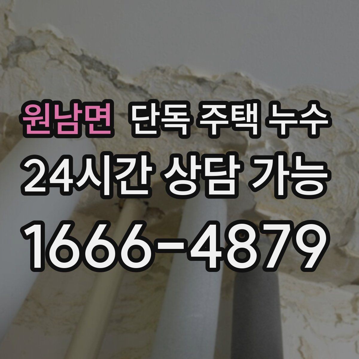 원남면 단독 주택 누수 지붕 이음새에서 물이 들어오는 경우