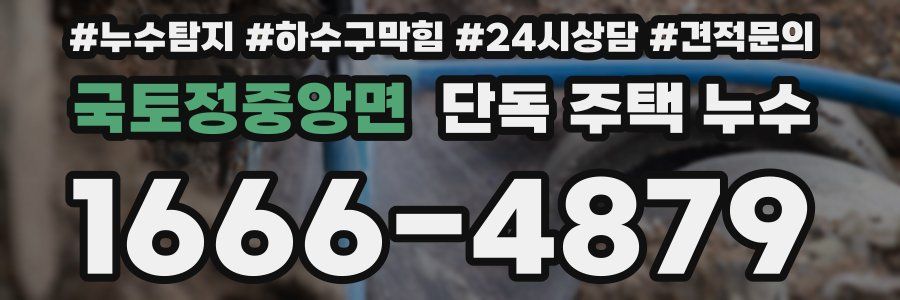 국토정중앙면 단독 주택 누수