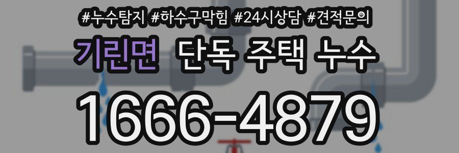 기린면 단독 주택 누수