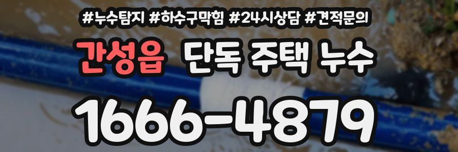간성읍 단독 주택 누수