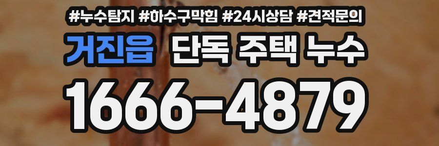 거진읍 단독 주택 누수