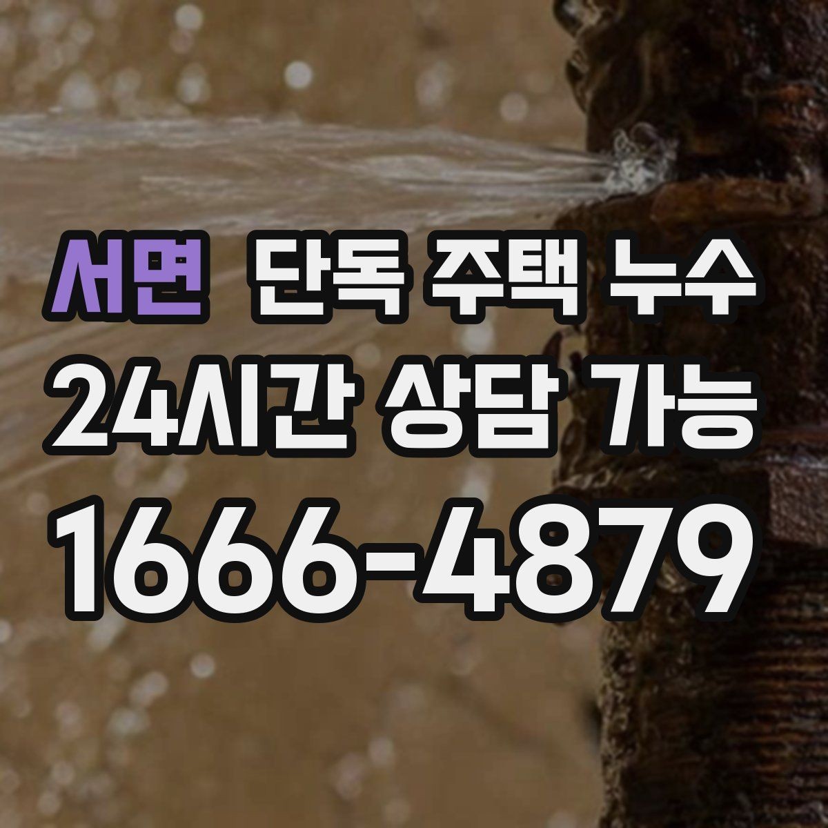 서면 단독 주택 누수 비가 그치면 멈추는 누수의 특징