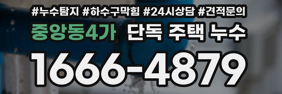 중앙동4가 단독 주택 누수