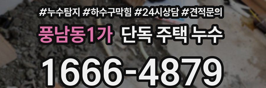 풍남동1가 단독 주택 누수