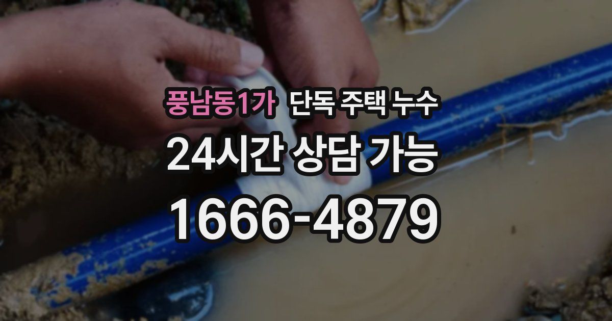 풍남동1가 단독 주택 누수