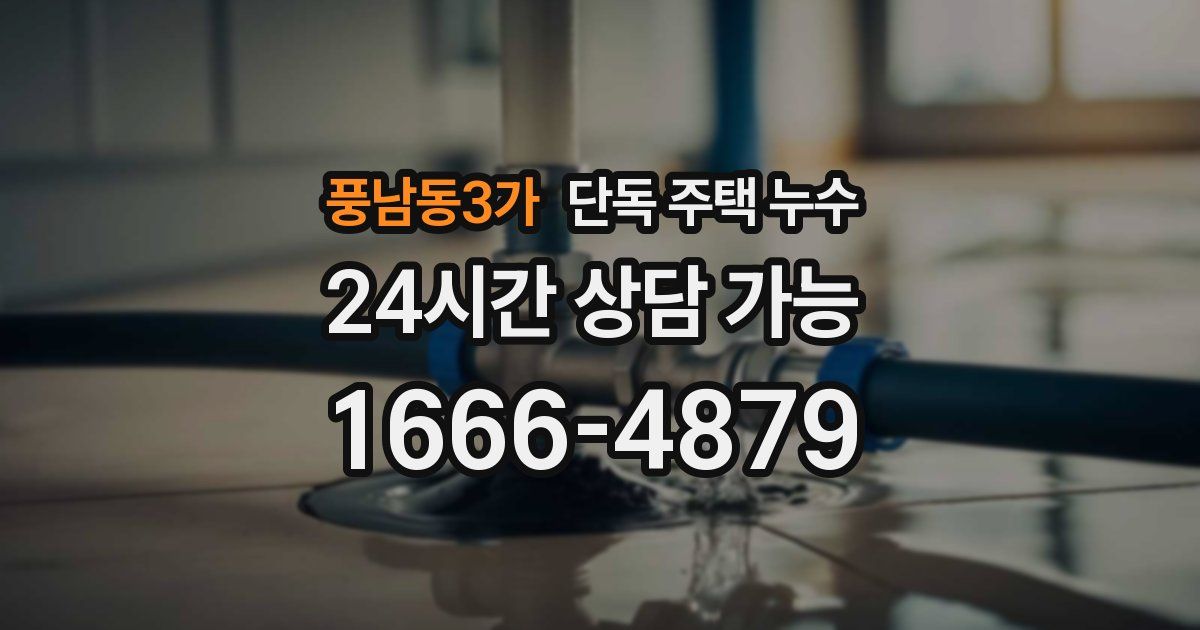 풍남동3가 단독 주택 누수
