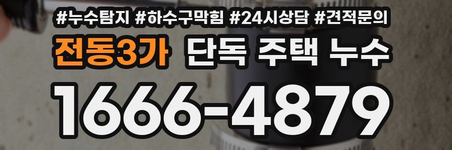 전동3가 단독 주택 누수
