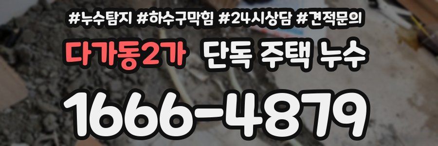 다가동2가 단독 주택 누수