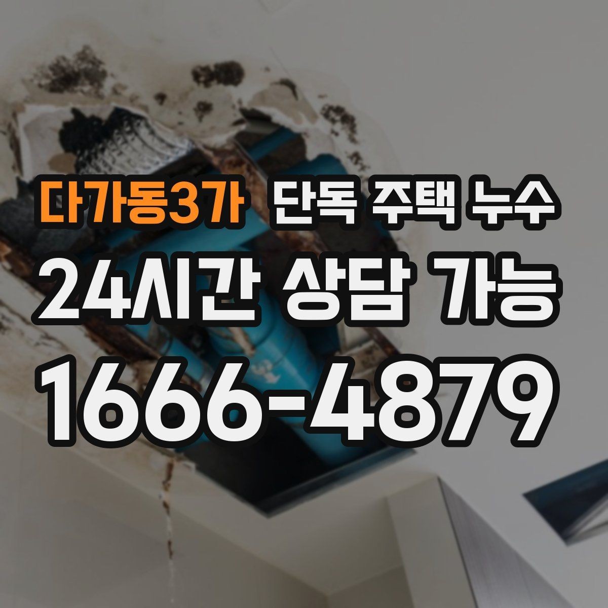 다가동3가 단독 주택 누수 장롱 뒤 벽 얼룩이 커질 때