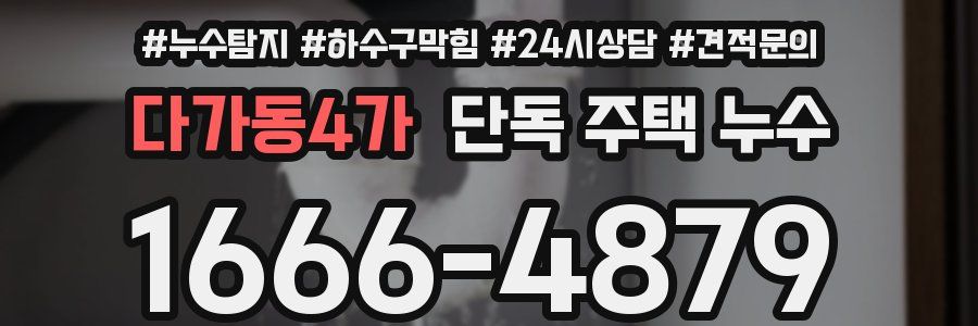다가동4가 단독 주택 누수