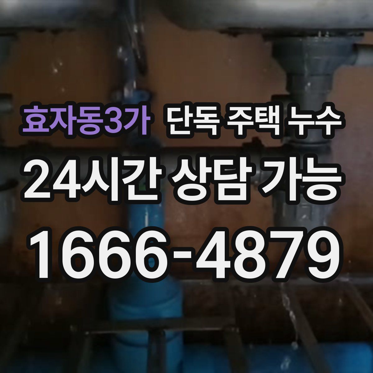 효자동3가 단독 주택 누수