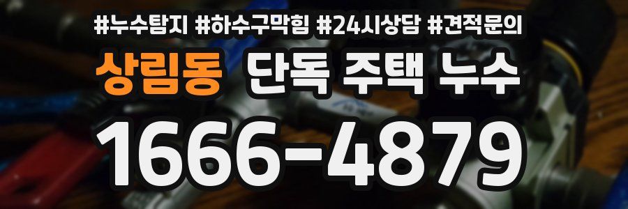 상림동 단독 주택 누수