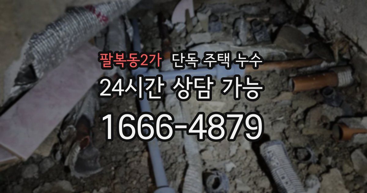 팔복동2가 단독 주택 누수