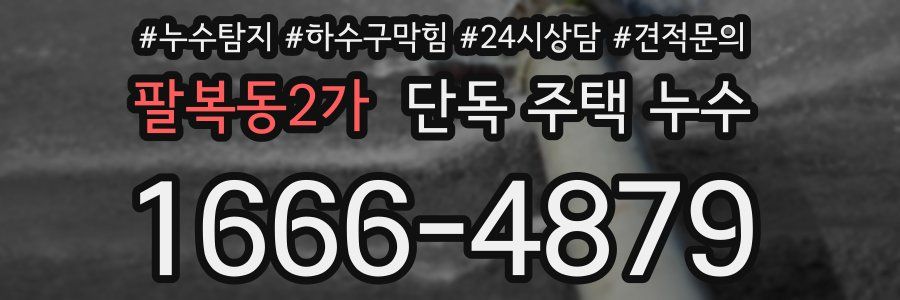 팔복동2가 단독 주택 누수