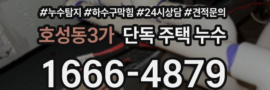호성동3가 단독 주택 누수