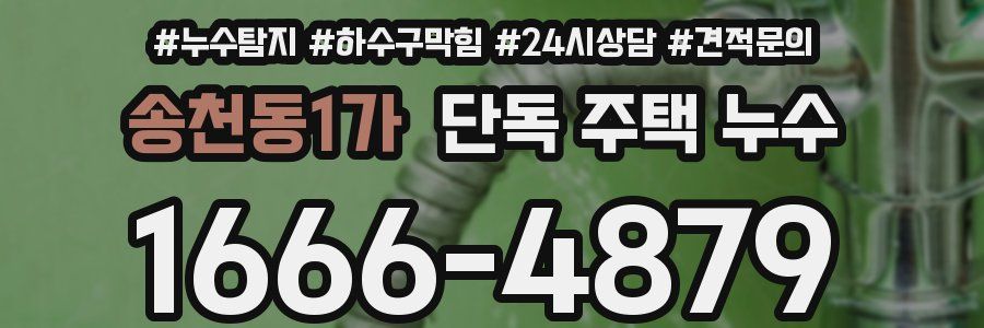 송천동1가 단독 주택 누수