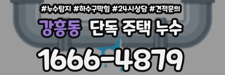 강흥동 단독 주택 누수