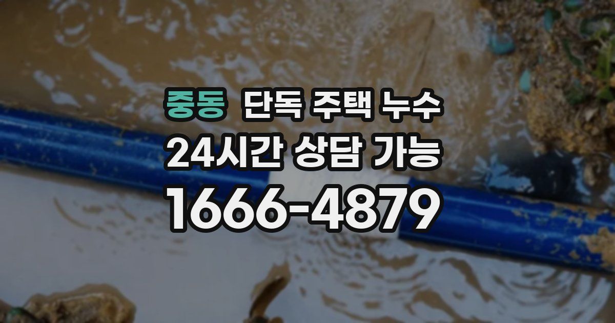 중동 단독 주택 누수