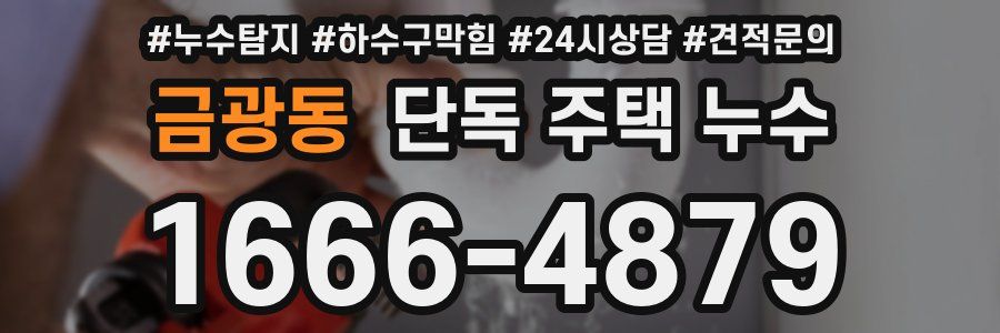 금광동 단독 주택 누수