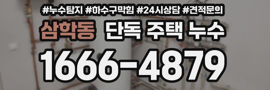 삼학동 단독 주택 누수