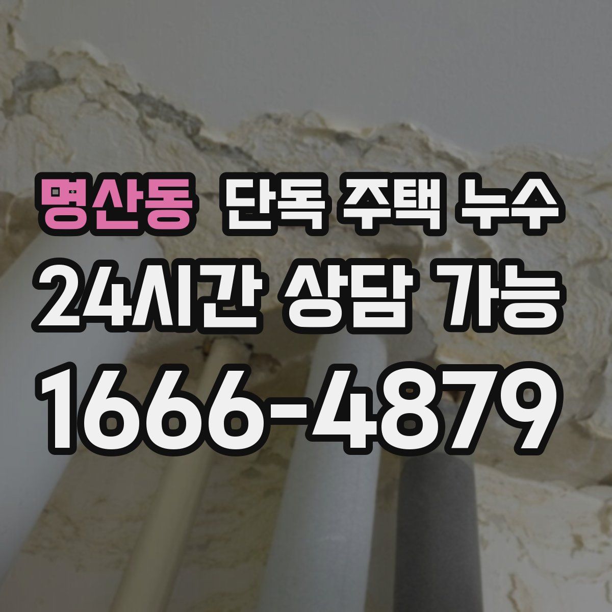 명산동 단독 주택 누수