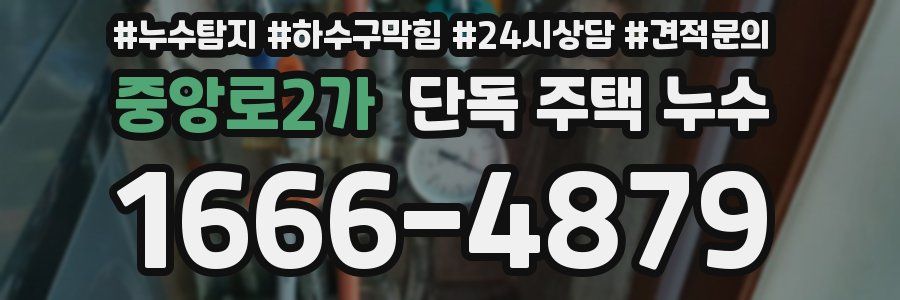 중앙로2가 단독 주택 누수