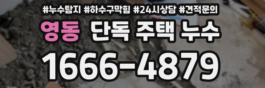 영동 단독 주택 누수