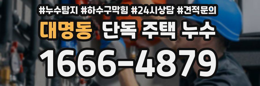 대명동 단독 주택 누수