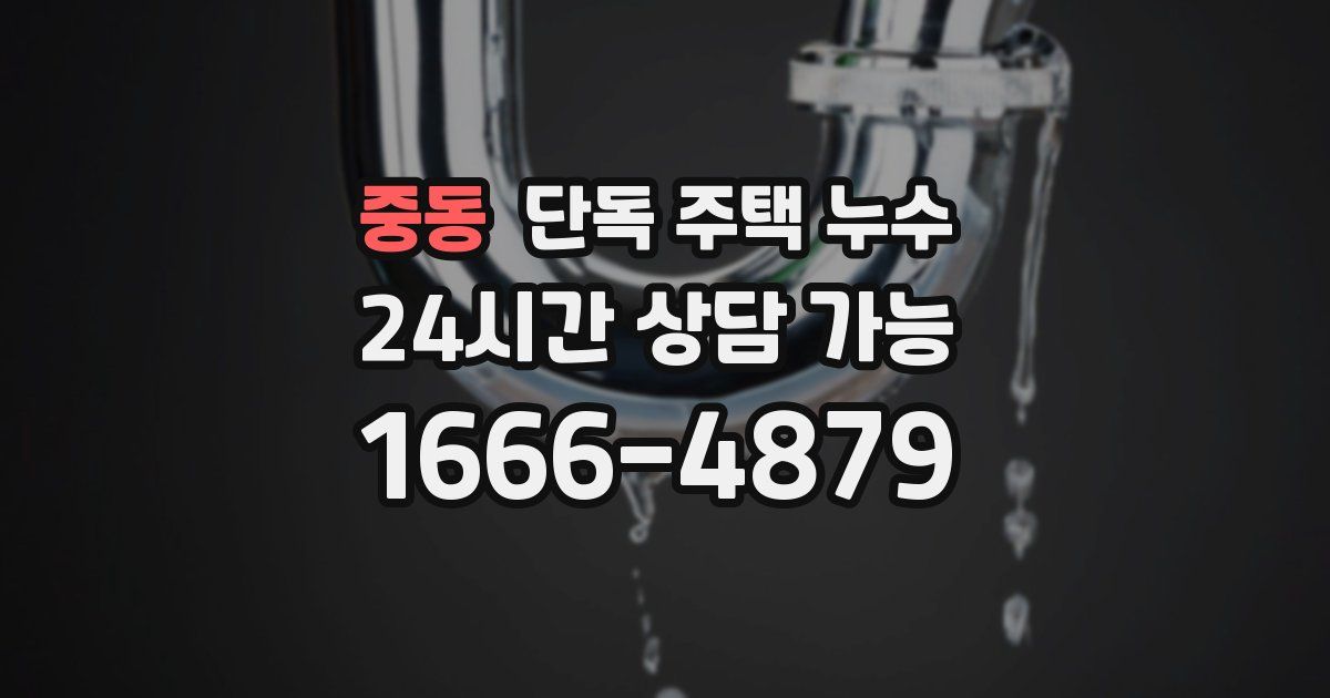 중동 단독 주택 누수