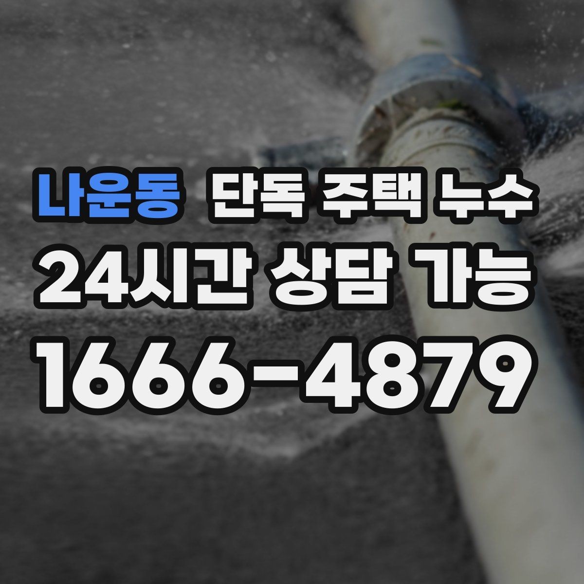 나운동 단독 주택 누수 특정 시간대에만 축축해지는 이유