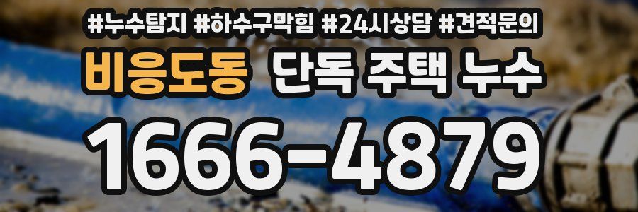 비응도동 단독 주택 누수