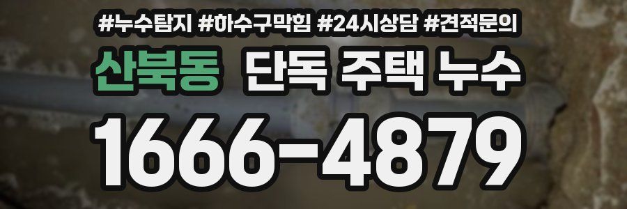 산북동 단독 주택 누수