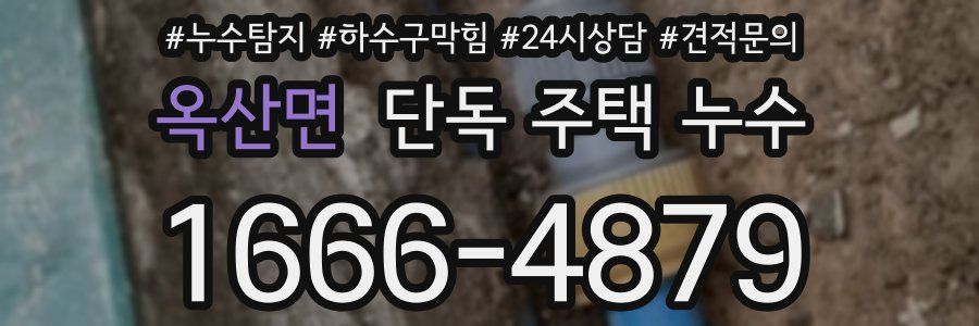 옥산면 단독 주택 누수